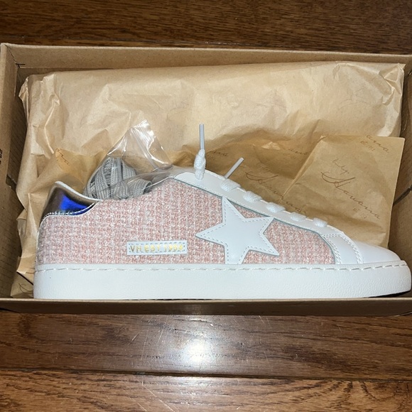 Vintage Havana Carla Pink Tweed Fashion Sneakers Women’s Size 7.5 - Picture 4 of 11